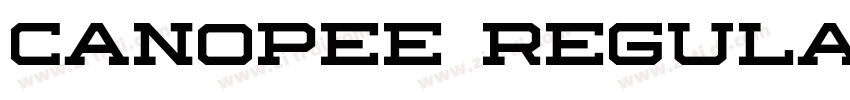Canopee regular字体转换